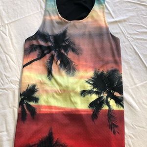 Reversible palm tree/California tank top